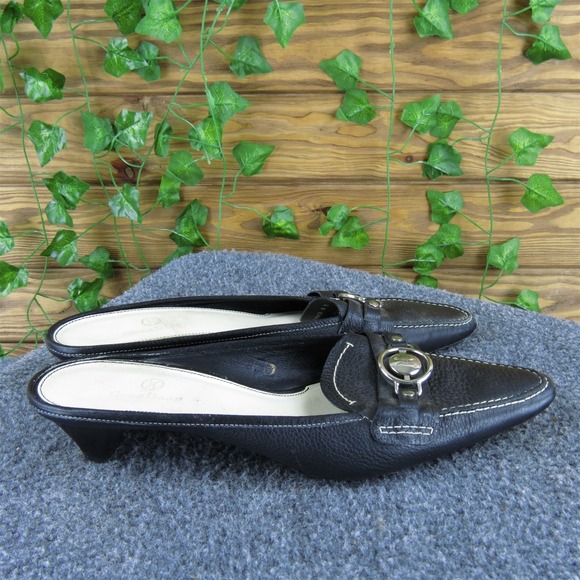Cole Haan Women  Mule Black Leather Pump 9 Medium  Used 2025 - Picture 3 of 6